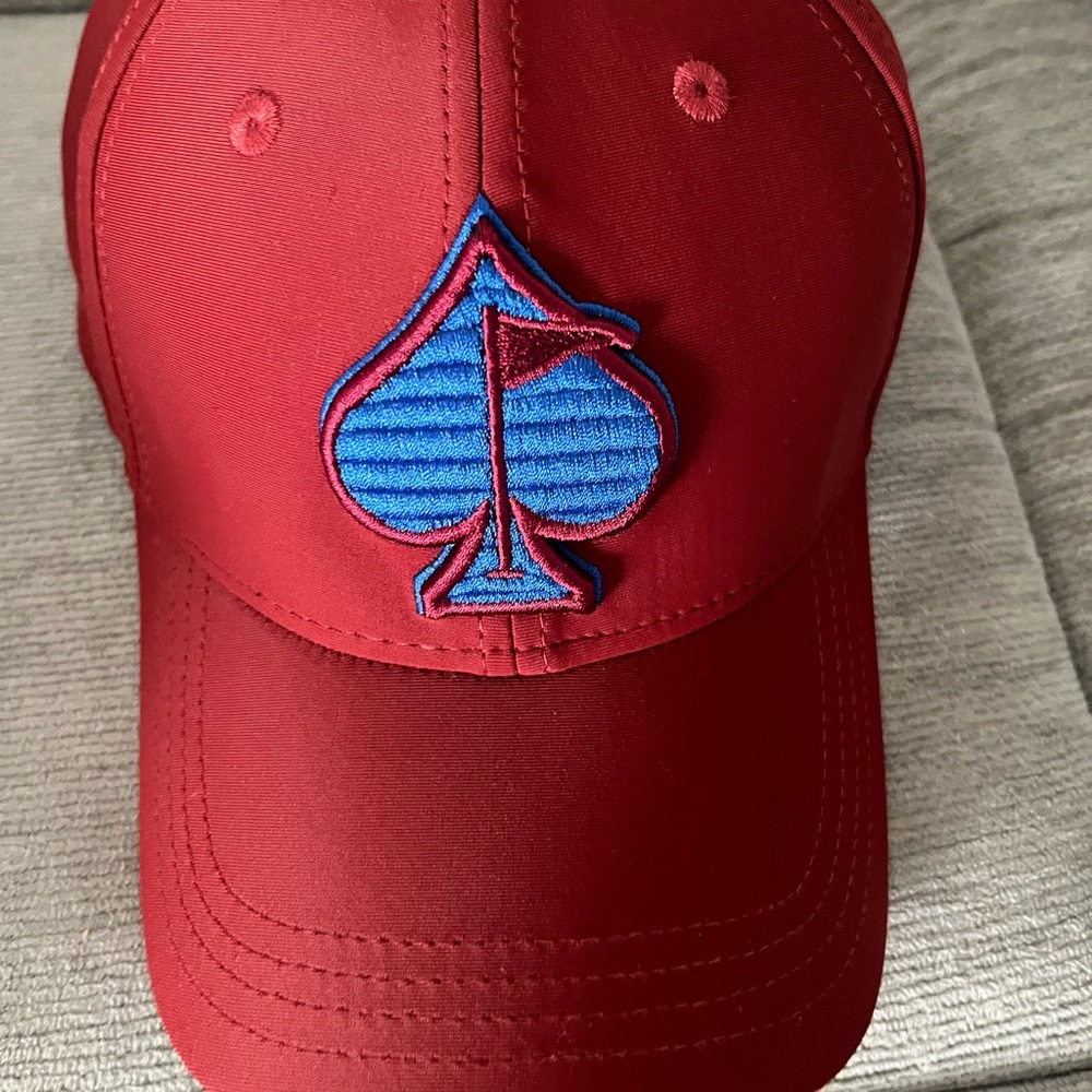 NWOT Pins & Aces Red Baseball Cap